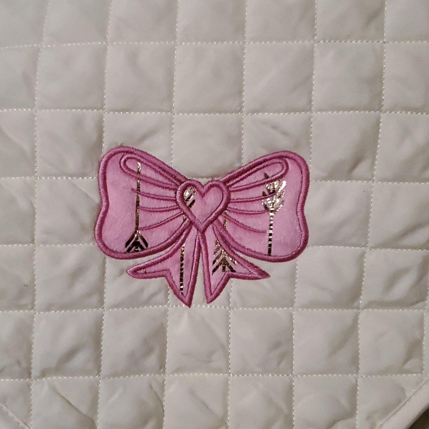 Cute bow PES design, Ribbon Bow Embroidery
