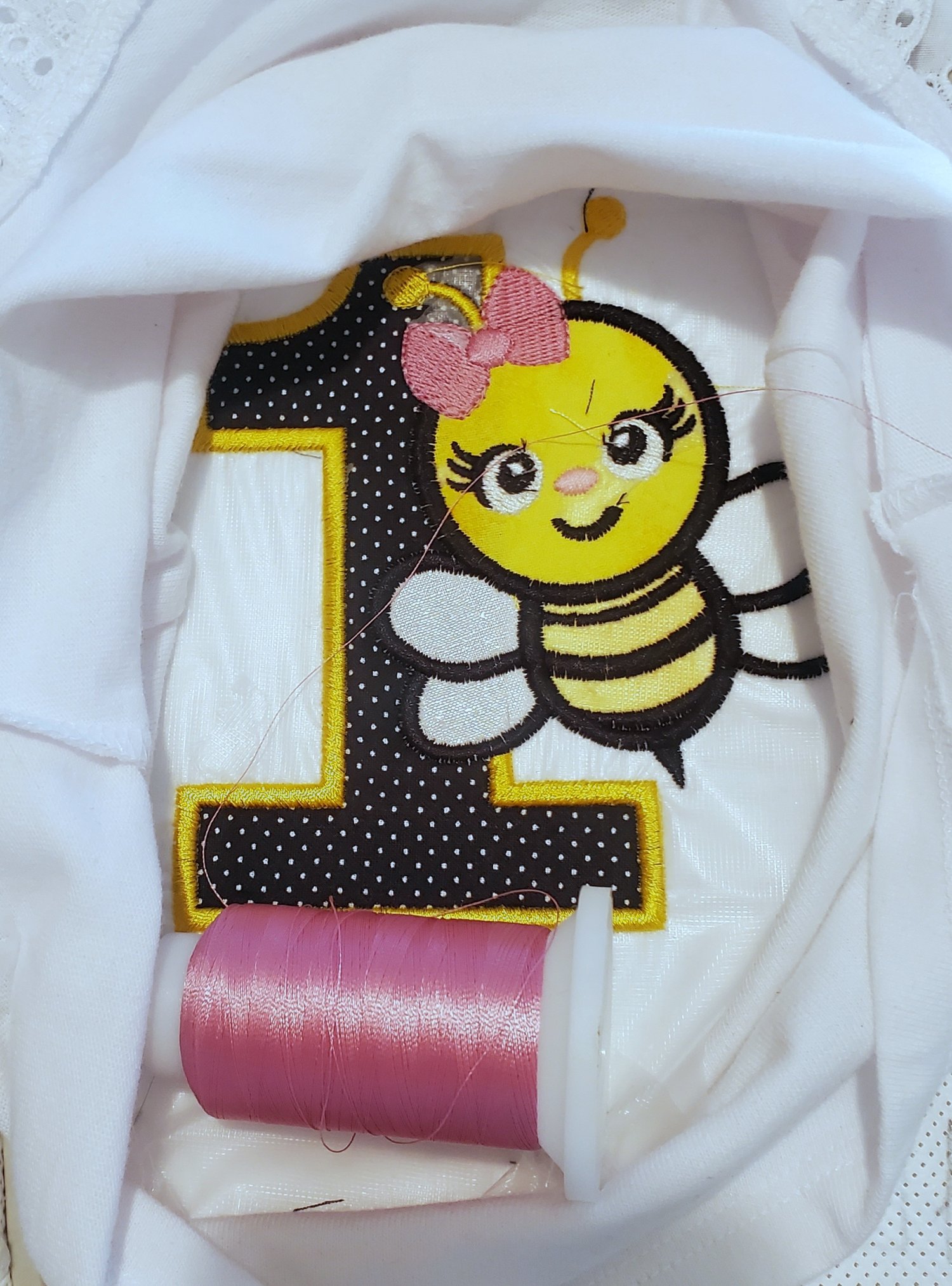 Sweet Bee Happy 1st Birthday, my first Birthday PES