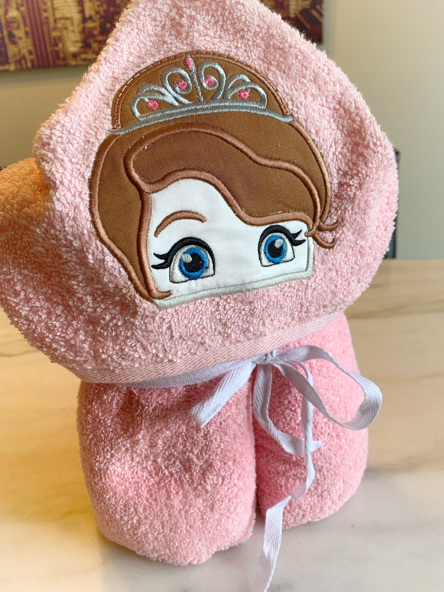 Princess Peeker Cute Princess Machine embroidery