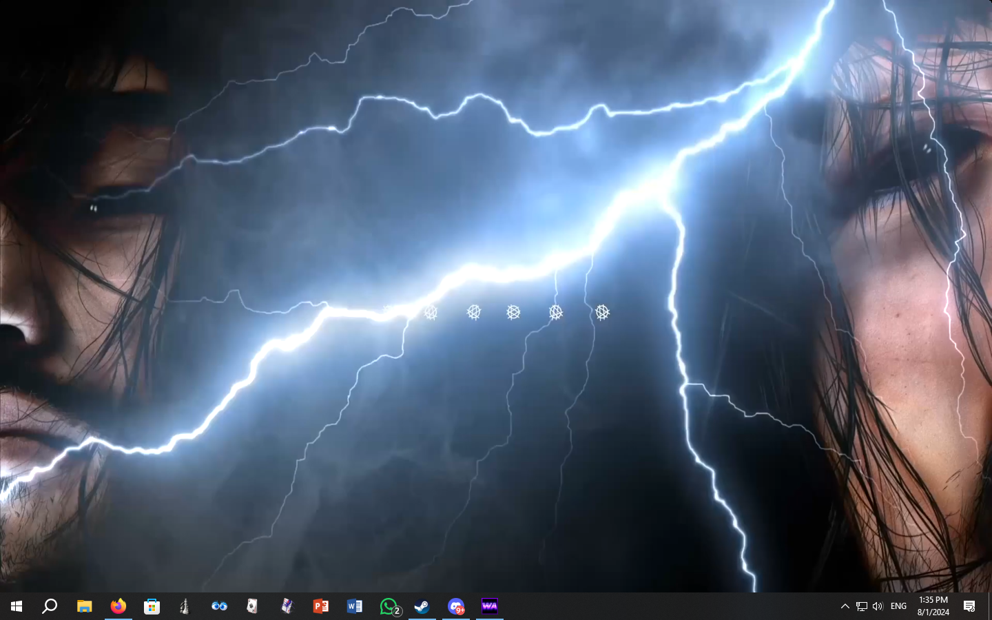 the image is showing a lightning that represents the coolness of the store and the hard work