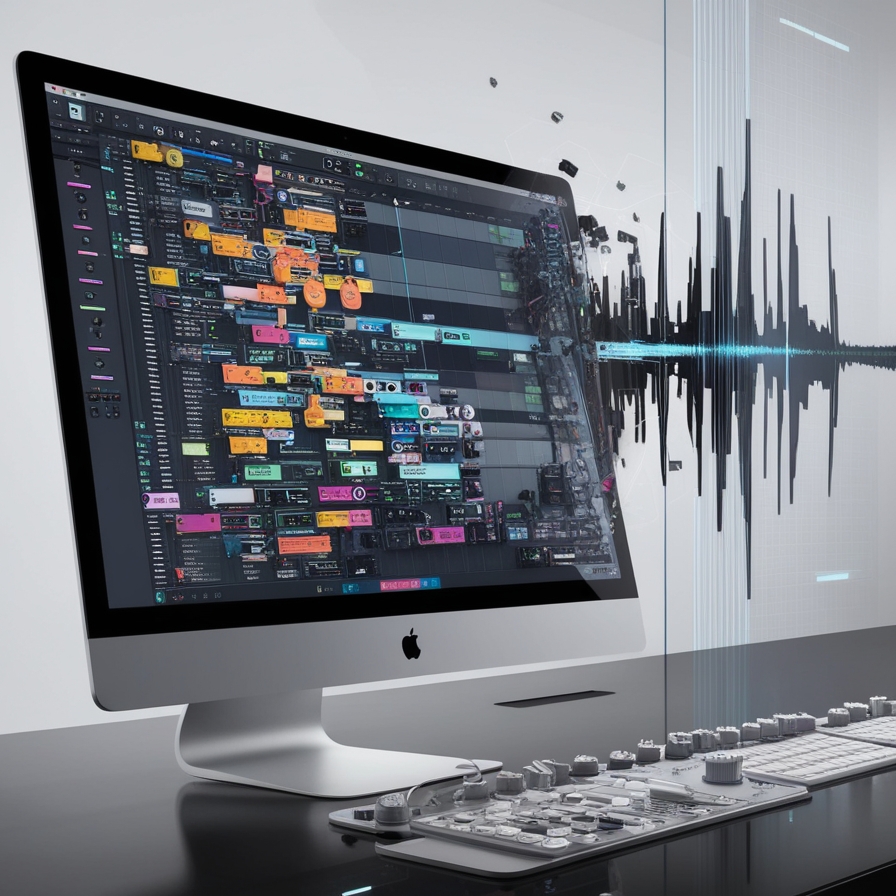 showing how to transform cluttered mix to pristine quality