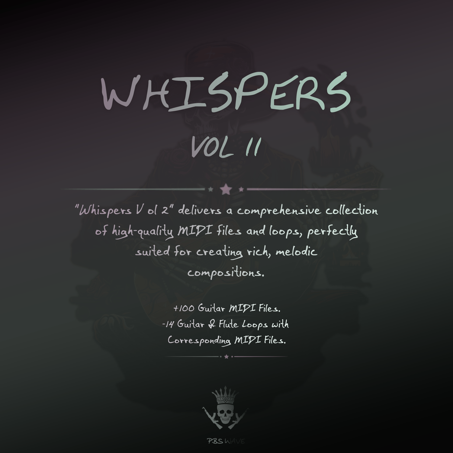 **Whispers 2 by PBSWave** offers over 100 high-quality MIDI files and 14 exclusive loops to elevate your music production.