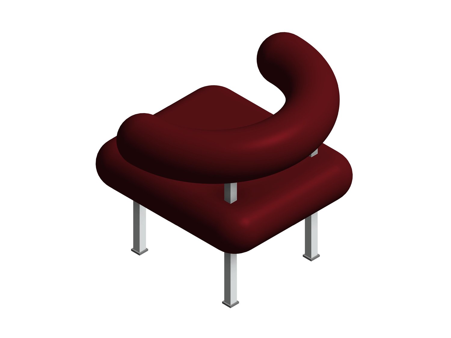 Dinning Chair 3D Model Revit Family