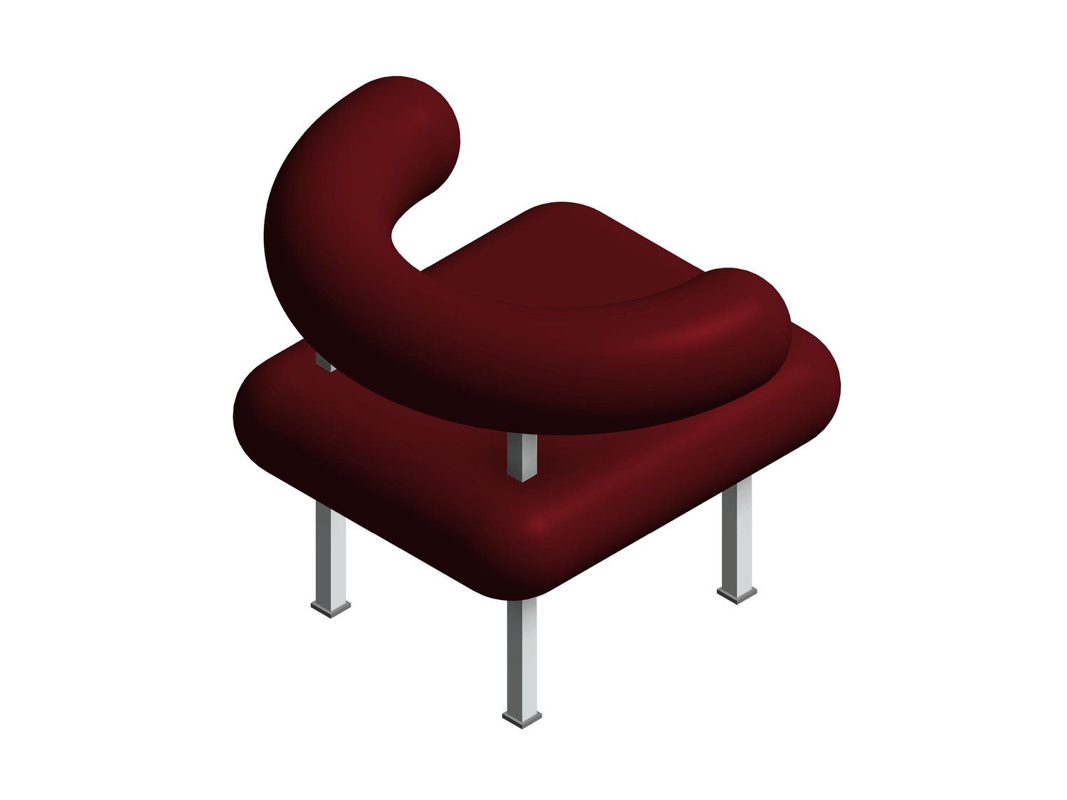 Dinning Chair 3D Model Revit Family