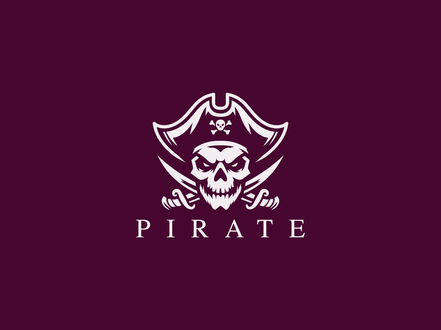Handcrafted professional pirate logo design, featuring a fierce pirate illustration symbolizing freedom, rebellion, and courage, created by expert designers for branding and business use.