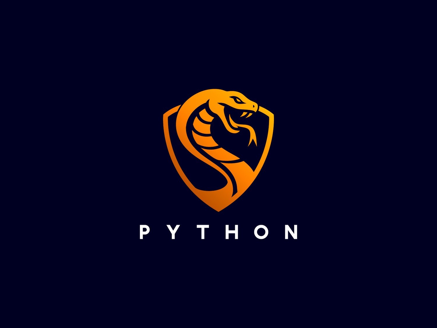 Handcrafted professional Python logo design, featuring a sleek and powerful python snake illustration symbolizing flexibility, power, and stealth, created by expert designers for branding and business use.