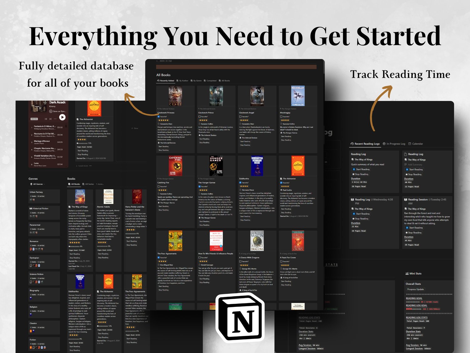 Notion Reading Tracker details