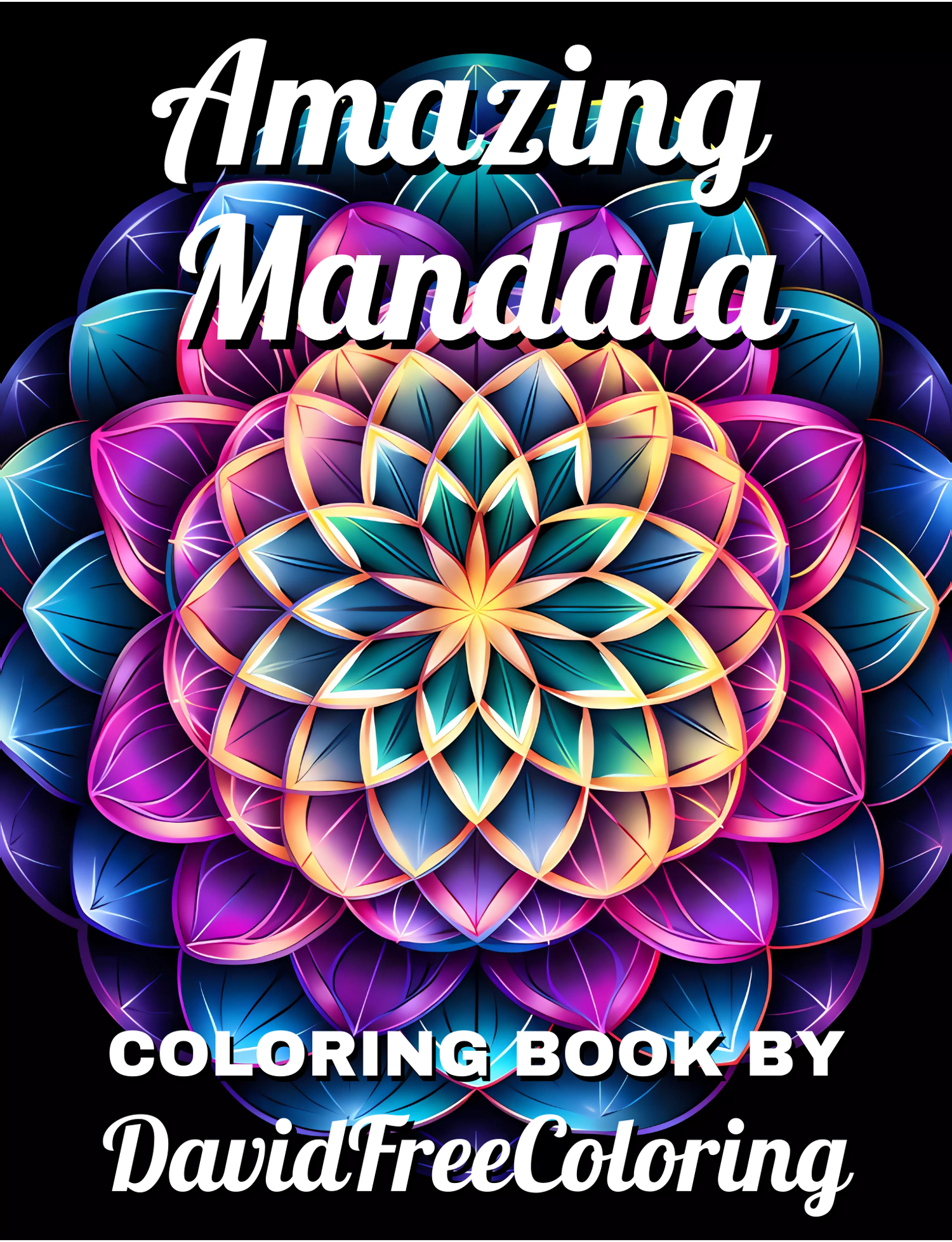 Amazing Mandala Coloring Book is a coloring book for adults with 120 Mandala Pattern images to color creatively, both through the download of PNG and PDF files. Coloring Pages by DavidFreeColoring