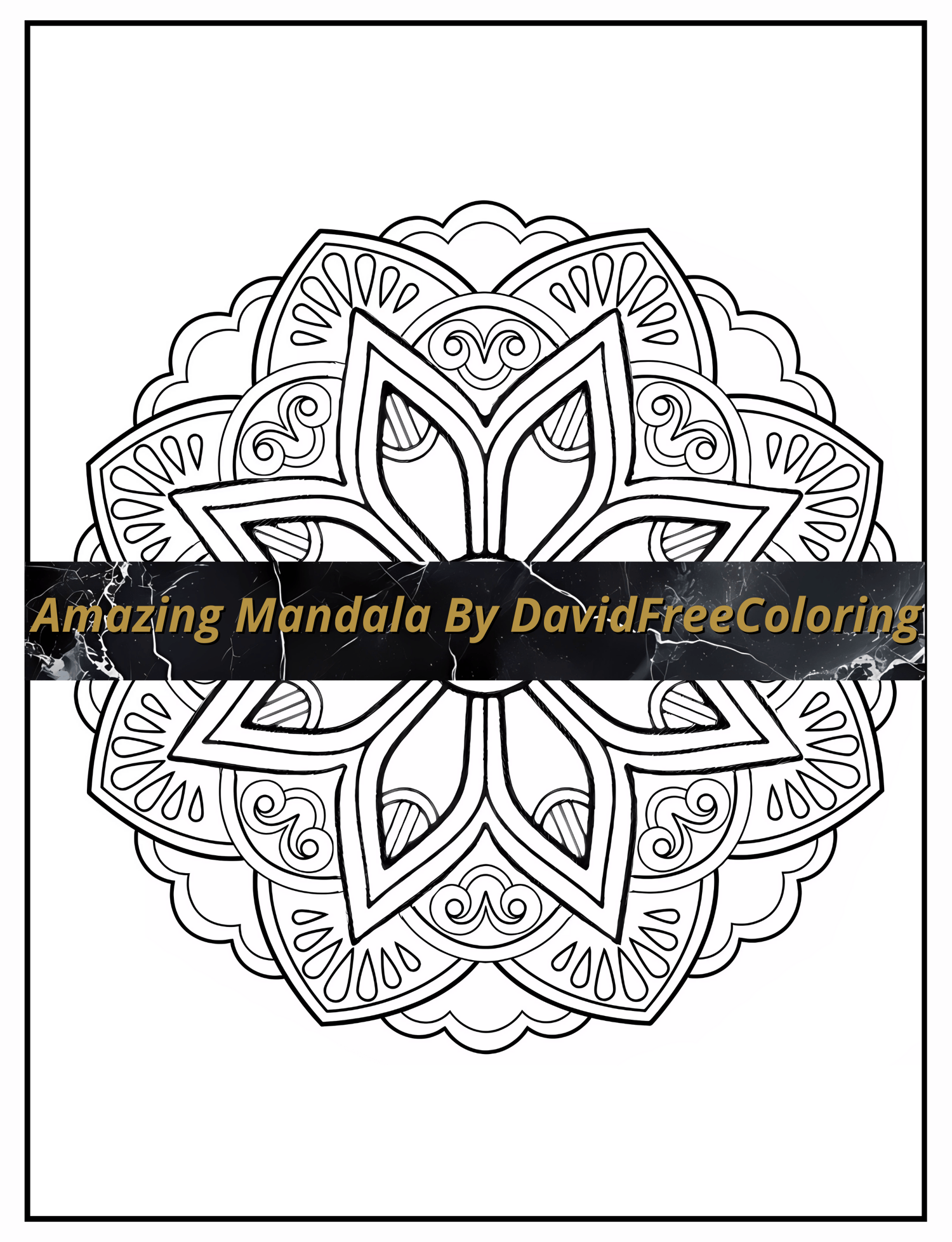 Amazing Mandala Coloring Book is a coloring book for adults with 120 Mandala Pattern images to color creatively, both through the download of PNG and PDF files. Coloring Pages by DavidFreeColoring