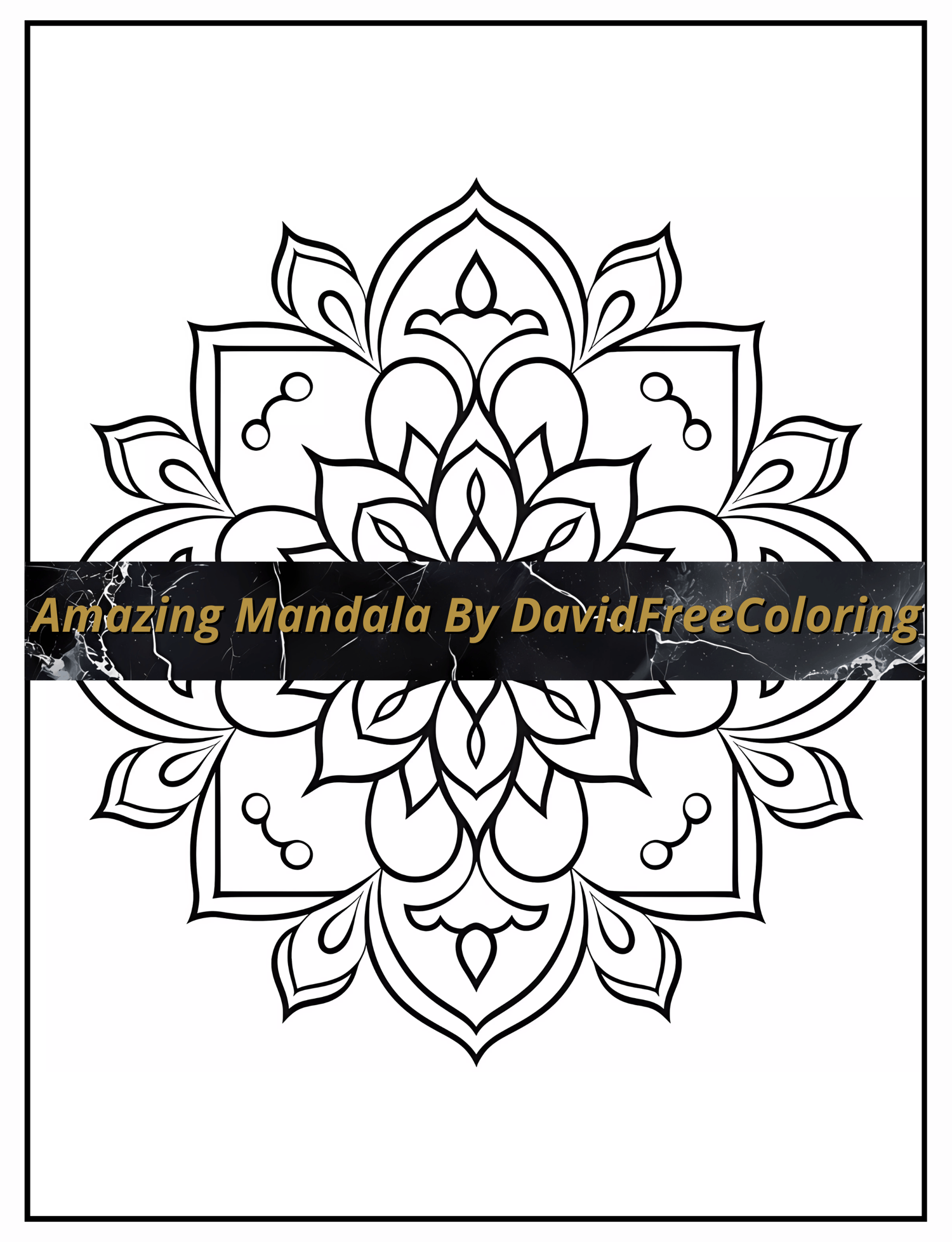Amazing Mandala Coloring Book is a coloring book for adults with 120 Mandala Pattern images to color creatively, both through the download of PNG and PDF files. Coloring Pages by DavidFreeColoring