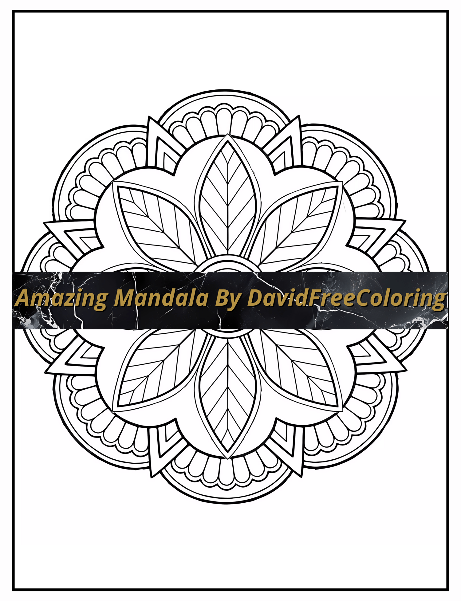 Amazing Mandala Coloring Book is a coloring book for adults with 120 Mandala Pattern images to color creatively, both through the download of PNG and PDF files. Coloring Pages by DavidFreeColoring
