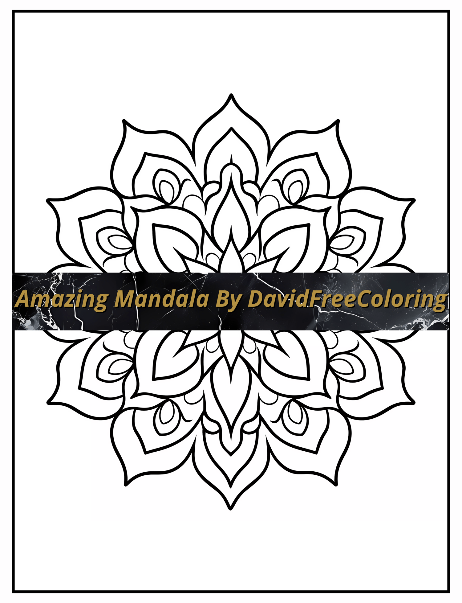 Amazing Mandala Coloring Book is a coloring book for adults with 120 Mandala Pattern images to color creatively, both through the download of PNG and PDF files. Coloring Pages by DavidFreeColoring