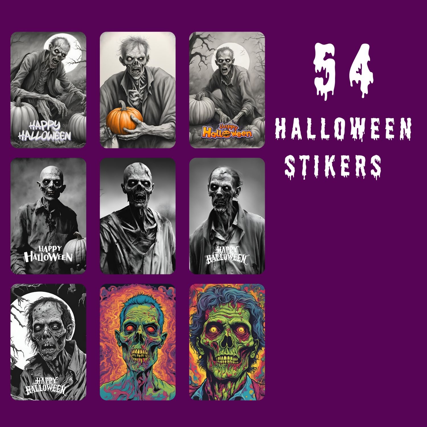 Halloween printable stickers, spooky Halloween stickers, cute Halloween stickers, witch stickers, ghost stickers, pumpkin stickers, Halloween party decorations, Halloween planner stickers, Halloween notebook stickers, Halloween bullet journal stickers, di