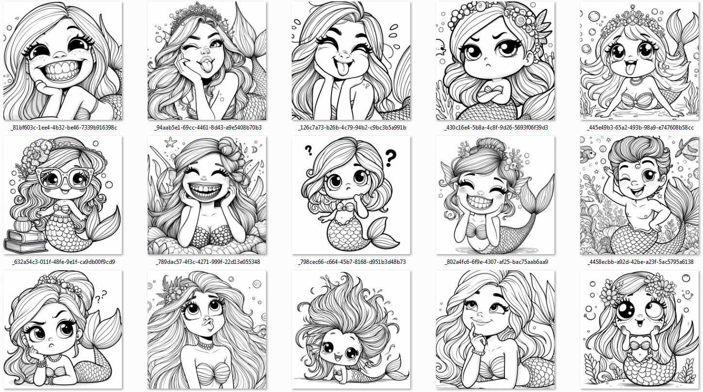 Hilarious Mermaid Coloring Pages