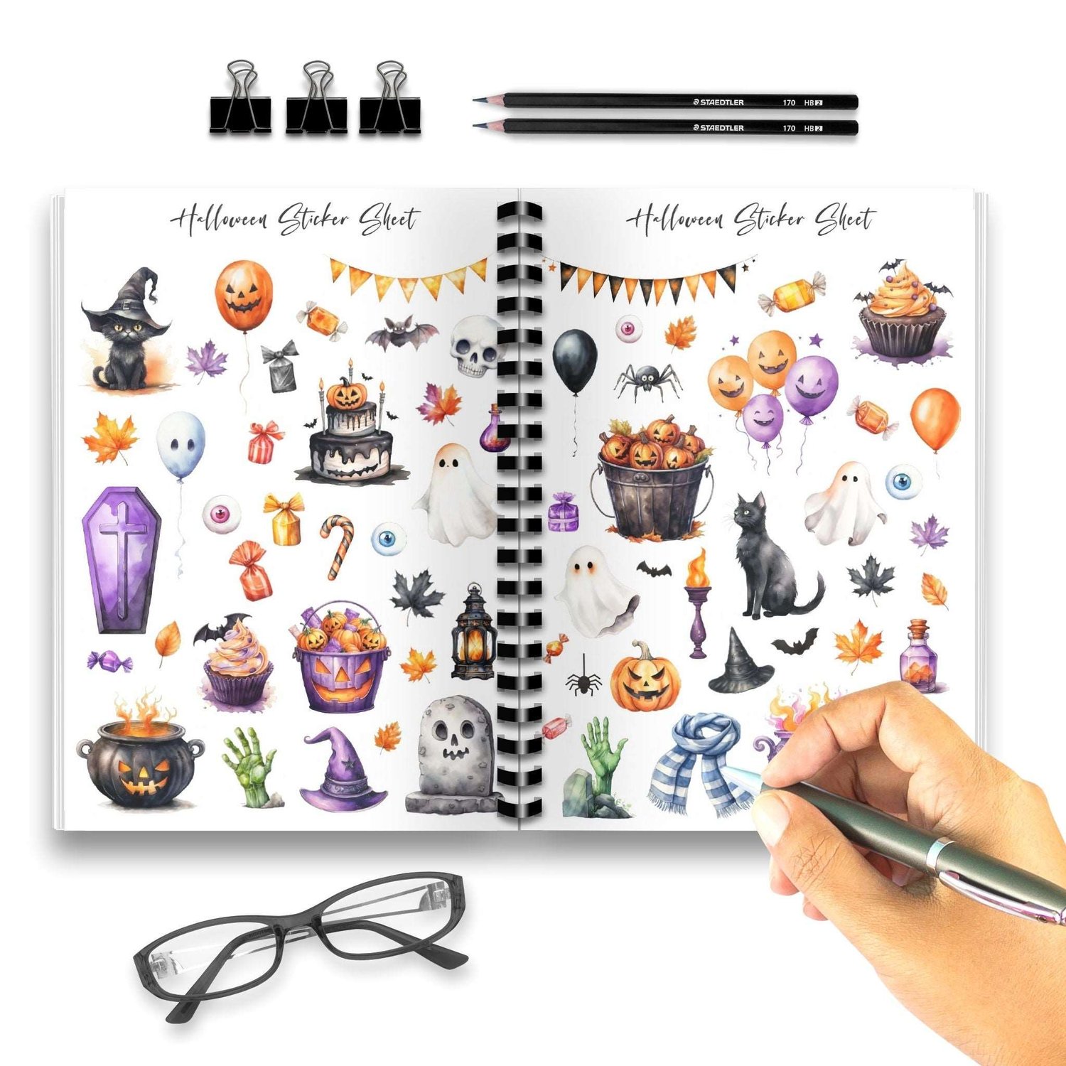 Printable Halloween Stickers: 60+ Spooky Designs | Tracia Creative