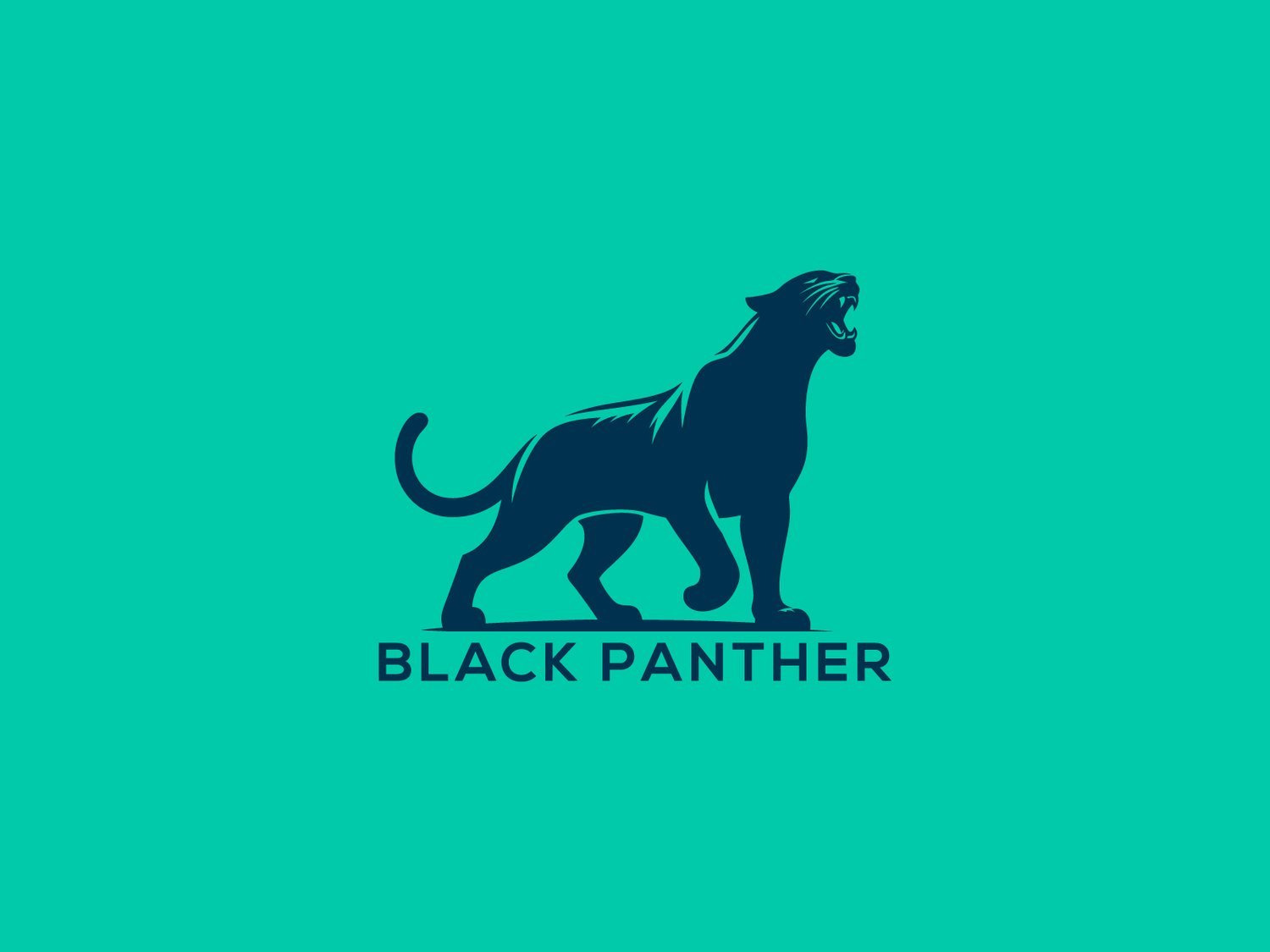 Handcrafted professional panther logo design, featuring a sleek and powerful panther illustration symbolizing strength, stealth, and grace, created by expert designers for branding and business use.