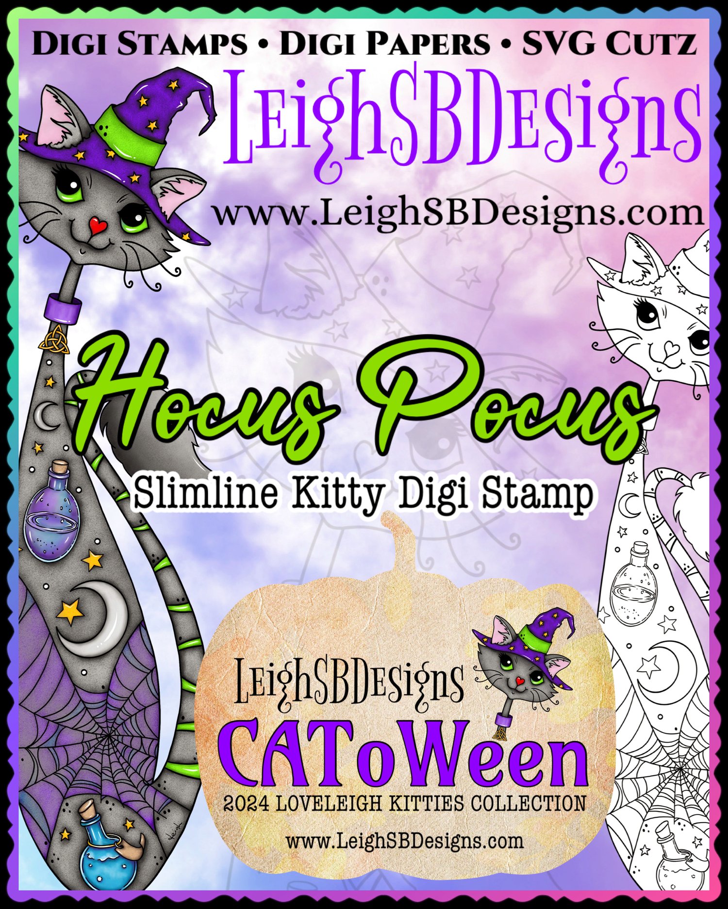 LeighSBDesigns Hocus Pocus Loveleigh Kitty