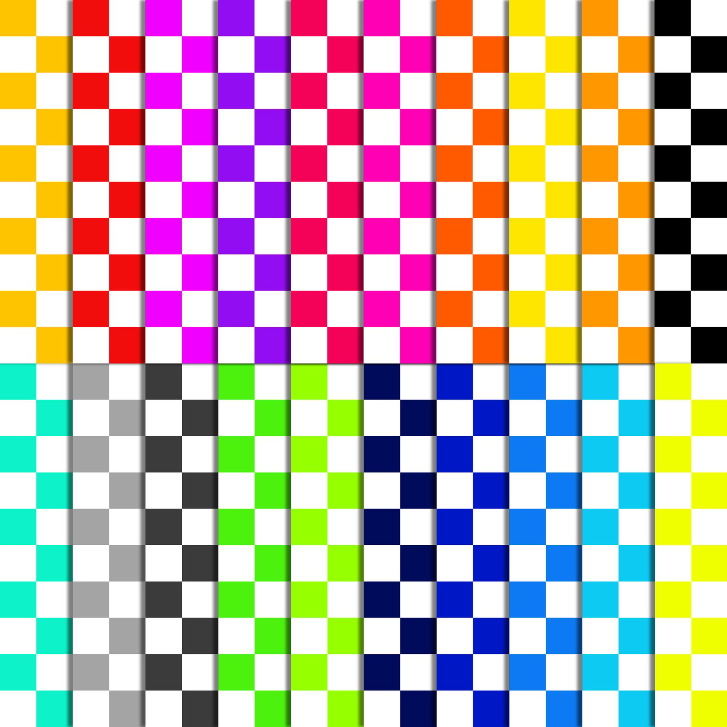 Basic checkers 20 colourways - seamless surface patterns