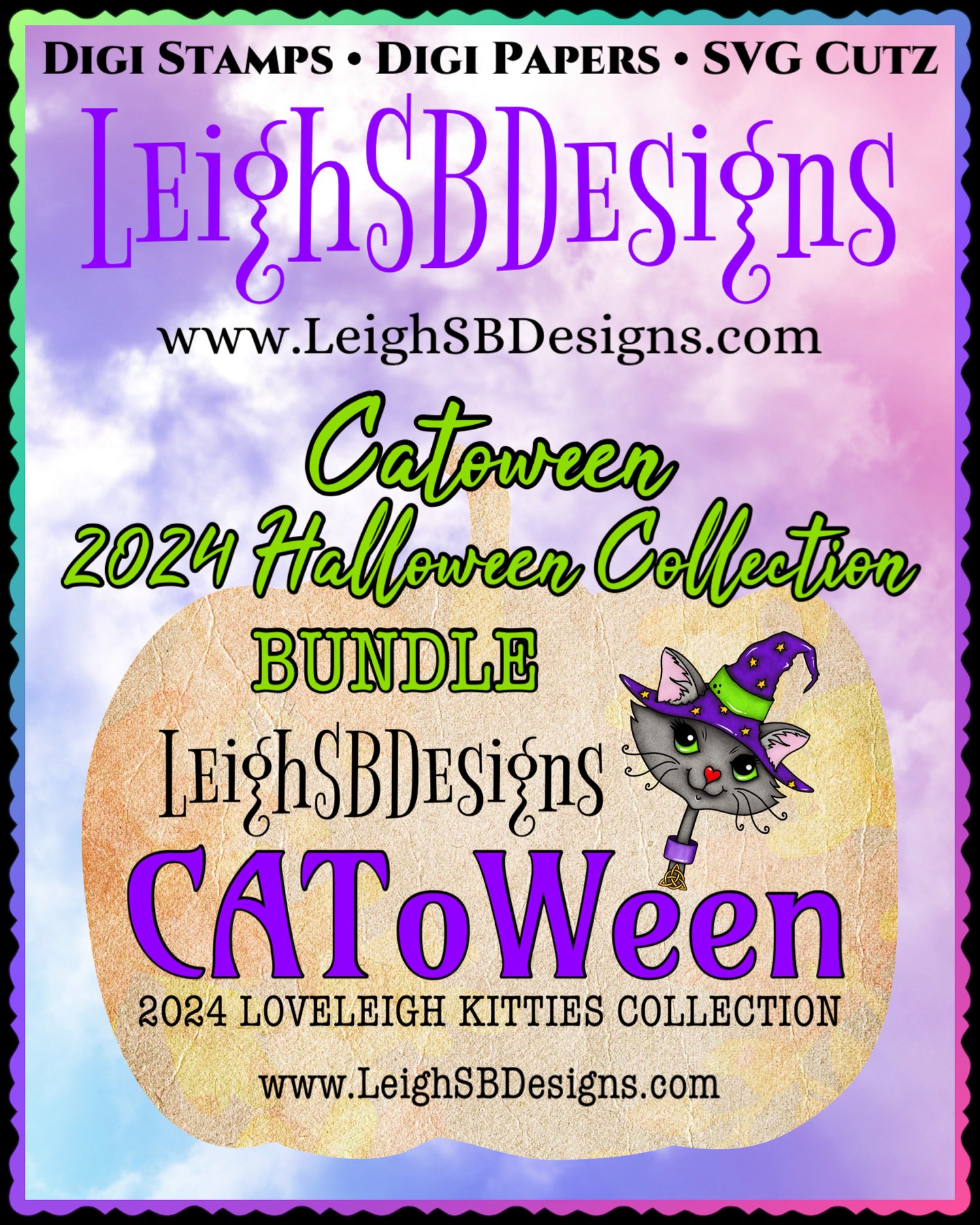 LeighSBDesigns CAToWeen 2024 Halloween Collection Bundle