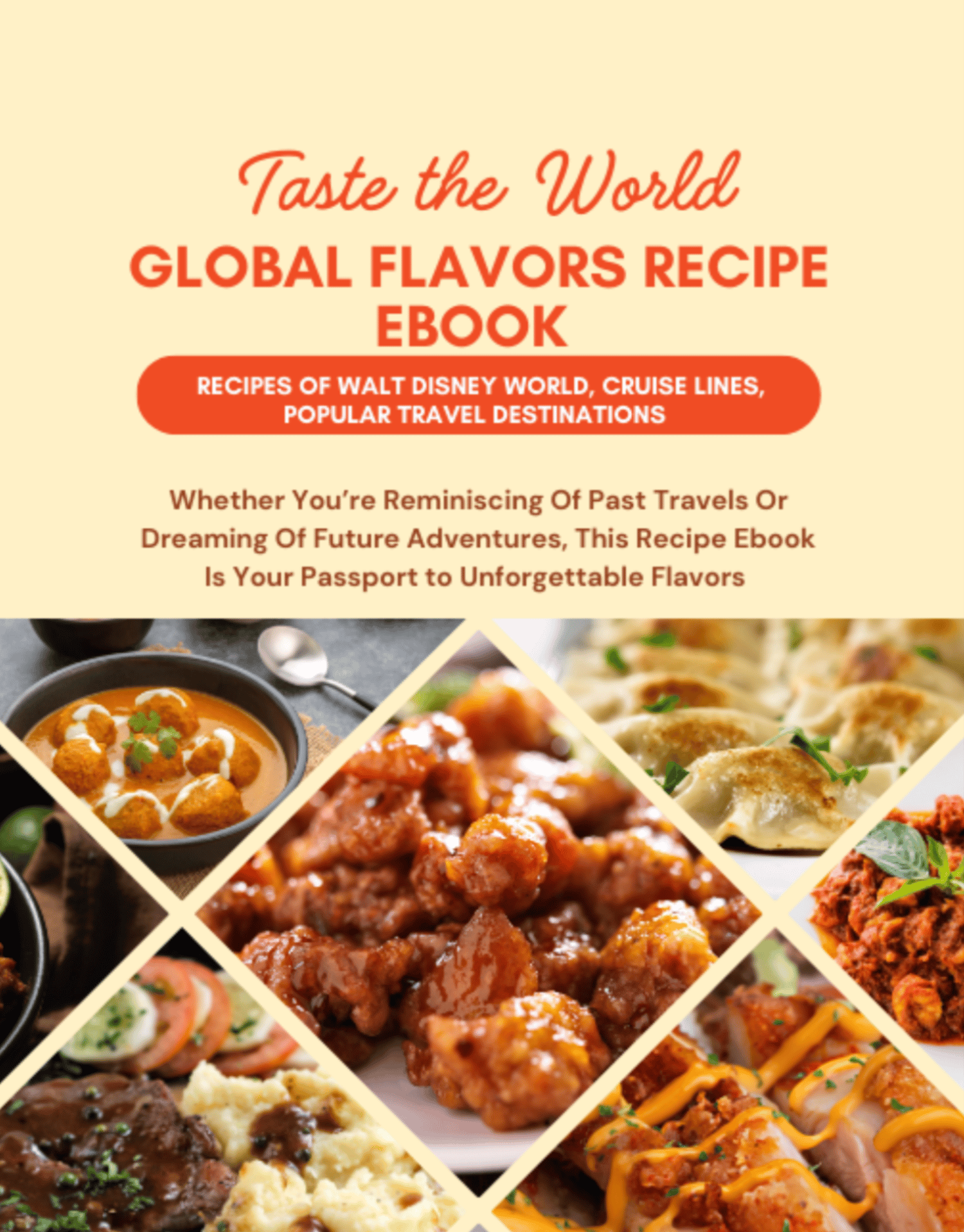 Disney recipes travel agent groups