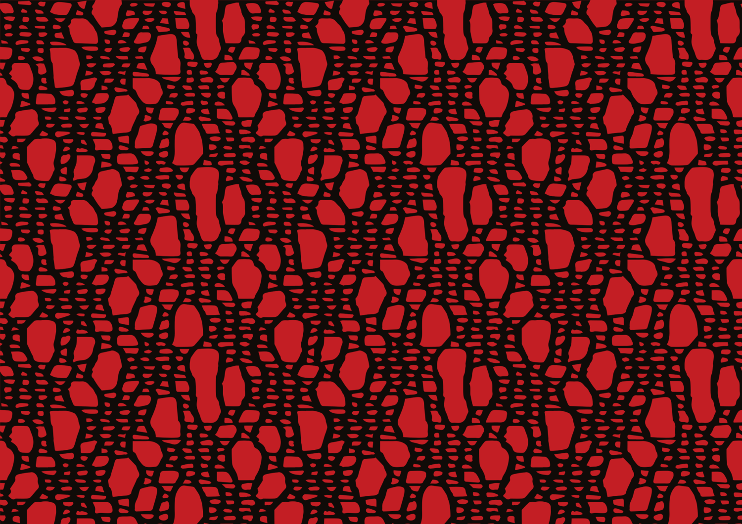 Denim negro y rojo