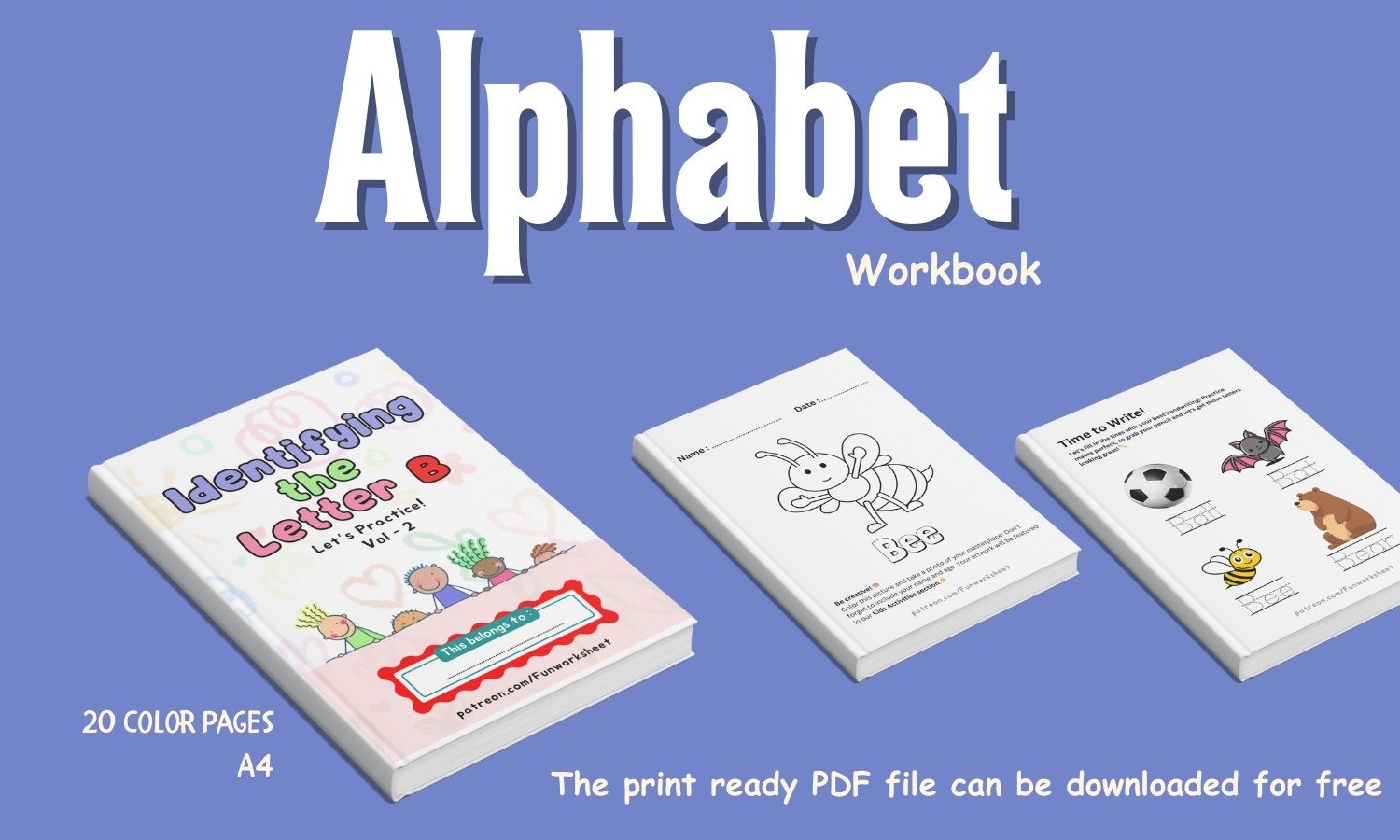 Alphabet learning for toddlers Letter A activities Printable alphabet book Fun alphabet worksheets for kids Educational resources for preschoolers Downloadable learning activities for kids Interactive alphabet PDF Early childhood education