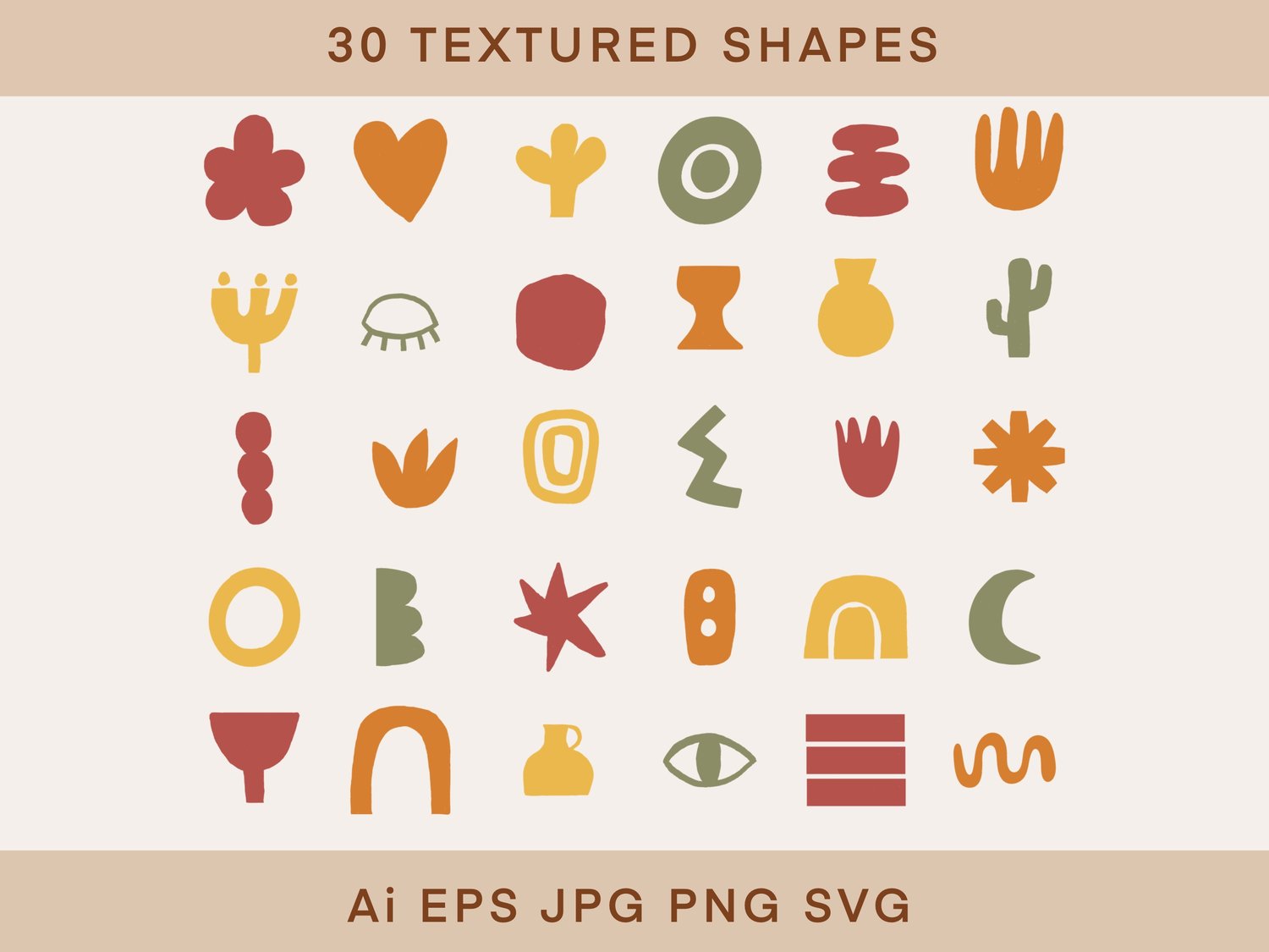 30textured shapes