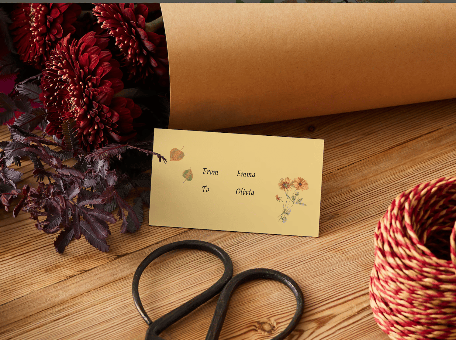 Customizable Abundant Vibrant Tree Gift/Favor Tag| Digital Canva Template. Mock back