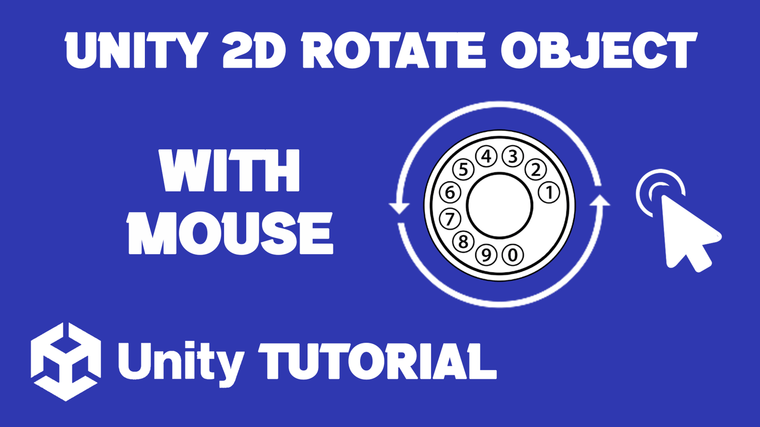 unity 2d rotate object with mouse how to rotate object with mouse in unity 2d