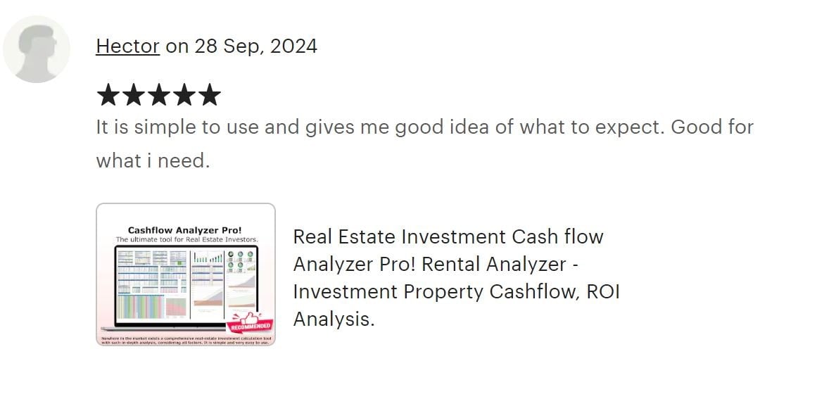 At AssetAFC.com, we provide powerful spreadsheet calculators designed for various investment strategies—whether it's BRRRR, long-term rentals, Airbnb, flips, or multifamily properties. Our user-friendly tools simplify everything from deal analysis to portfolio management, providing everything you need to succeed in real estate. Join us on an exciting journey toward financial success in the world of investing. Cash flow Analyzer Pro, Deal Instant Analyzer