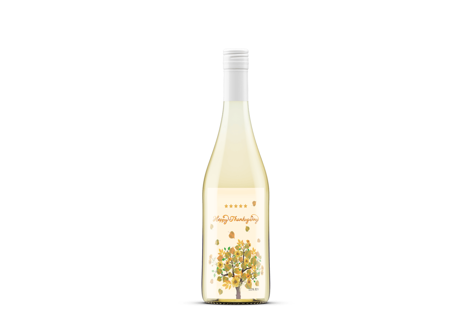 Abundant Vibrant Tree Canva Template Bundle | 6 Customizable Designs | Holiday Season Digital Download. Moct sticker label on wine bottle