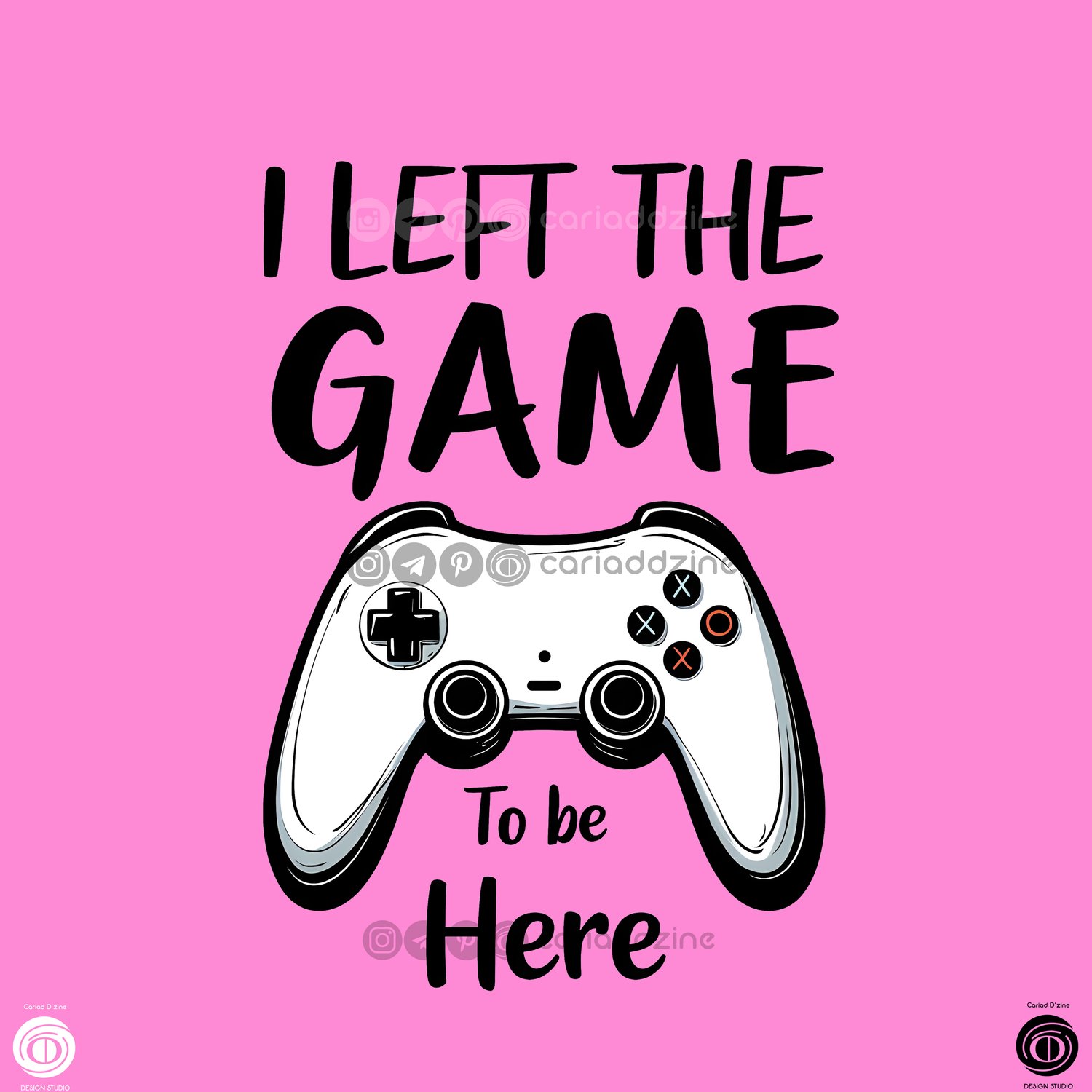 video game art, hand-drawn controller, gaming culture, minimalist design, Cariad Dzine design