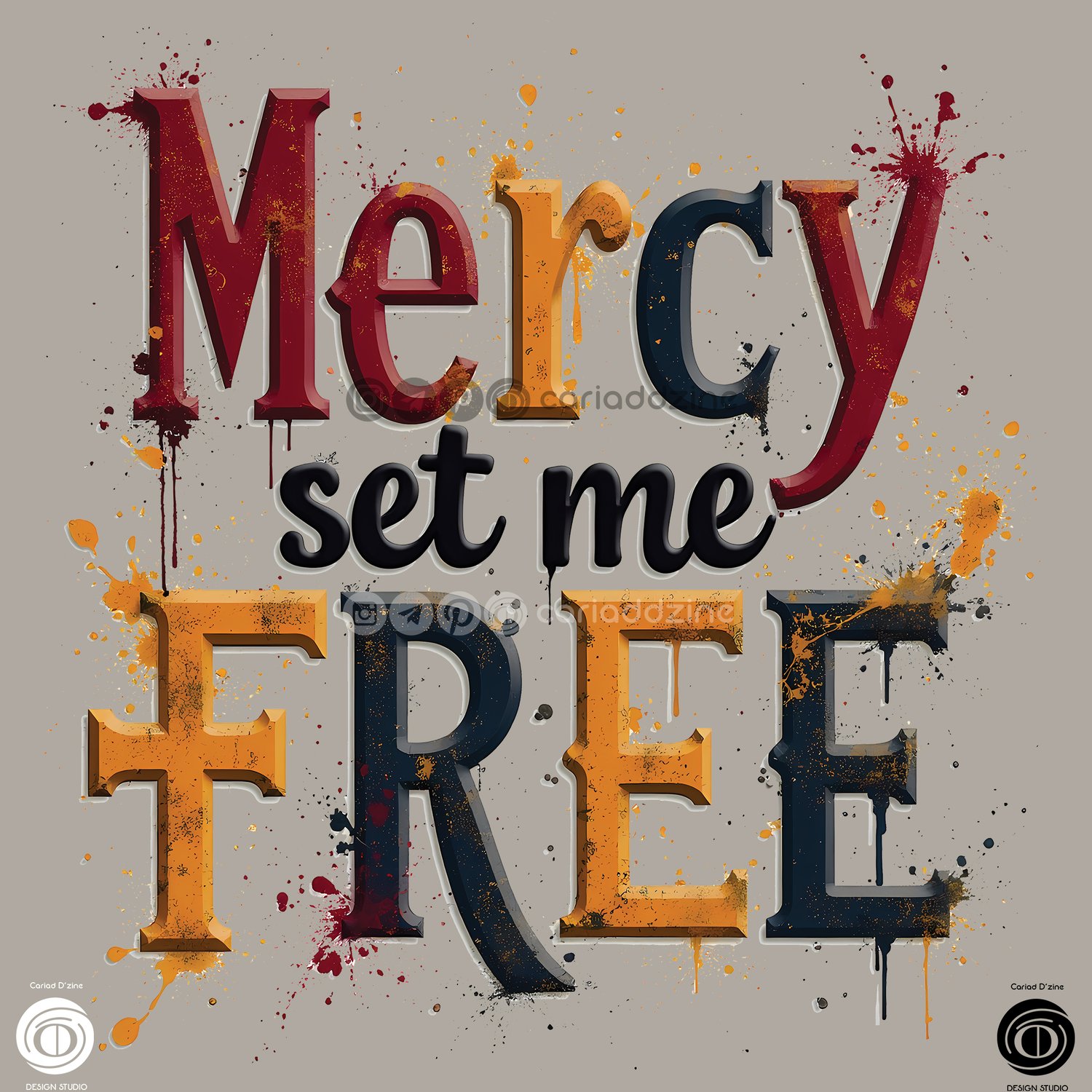 gaming graphic, bold typography, digital art, gaming culture, Cariad Dzine design