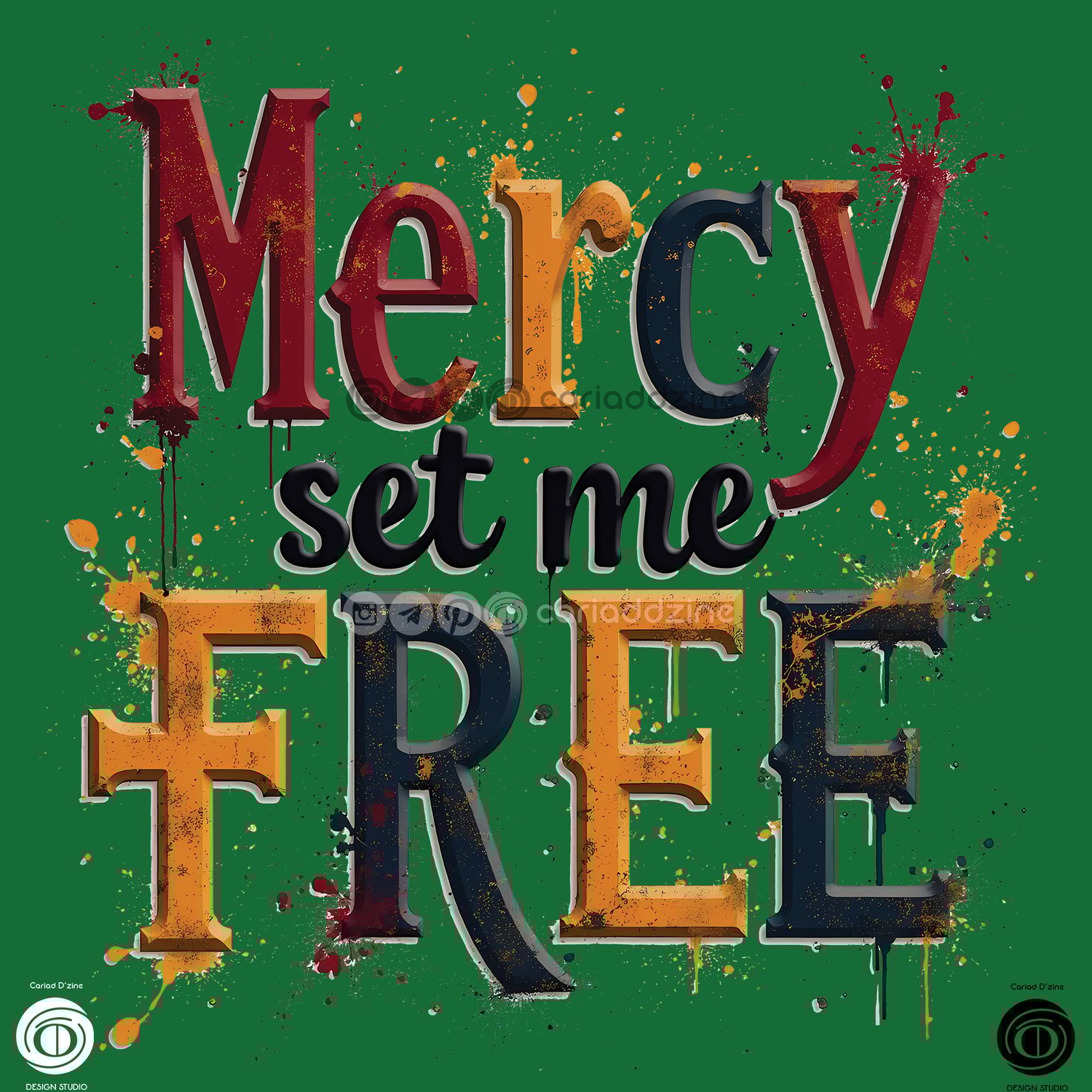 gaming graphic, bold typography, digital art, gaming culture, Cariad Dzine design