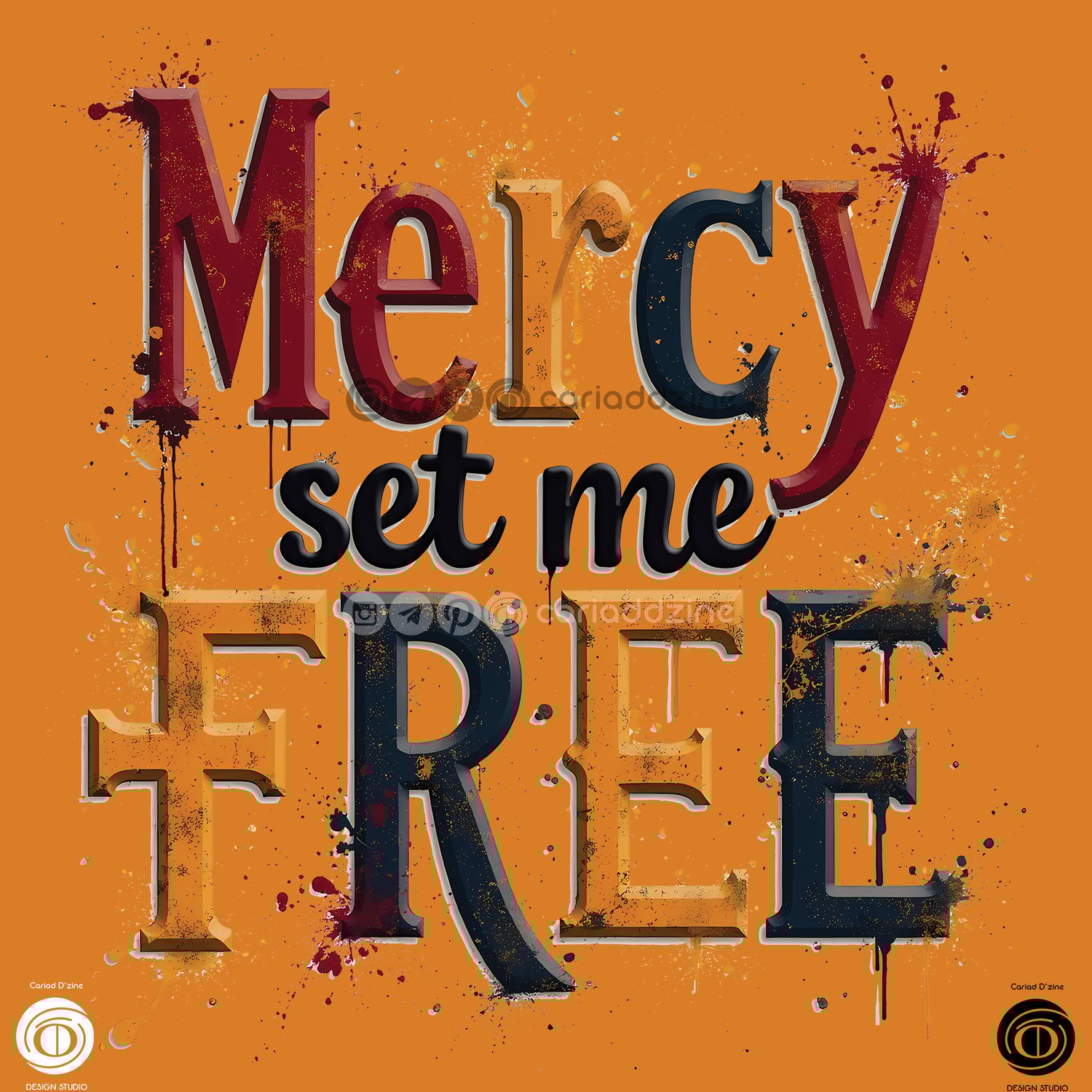 gaming graphic, bold typography, digital art, gaming culture, Cariad Dzine design