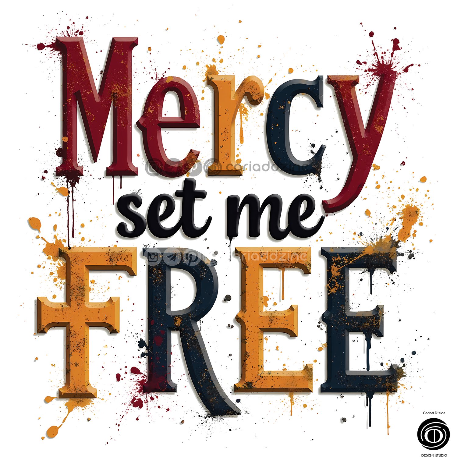 gaming graphic, bold typography, digital art, gaming culture, Cariad Dzine design