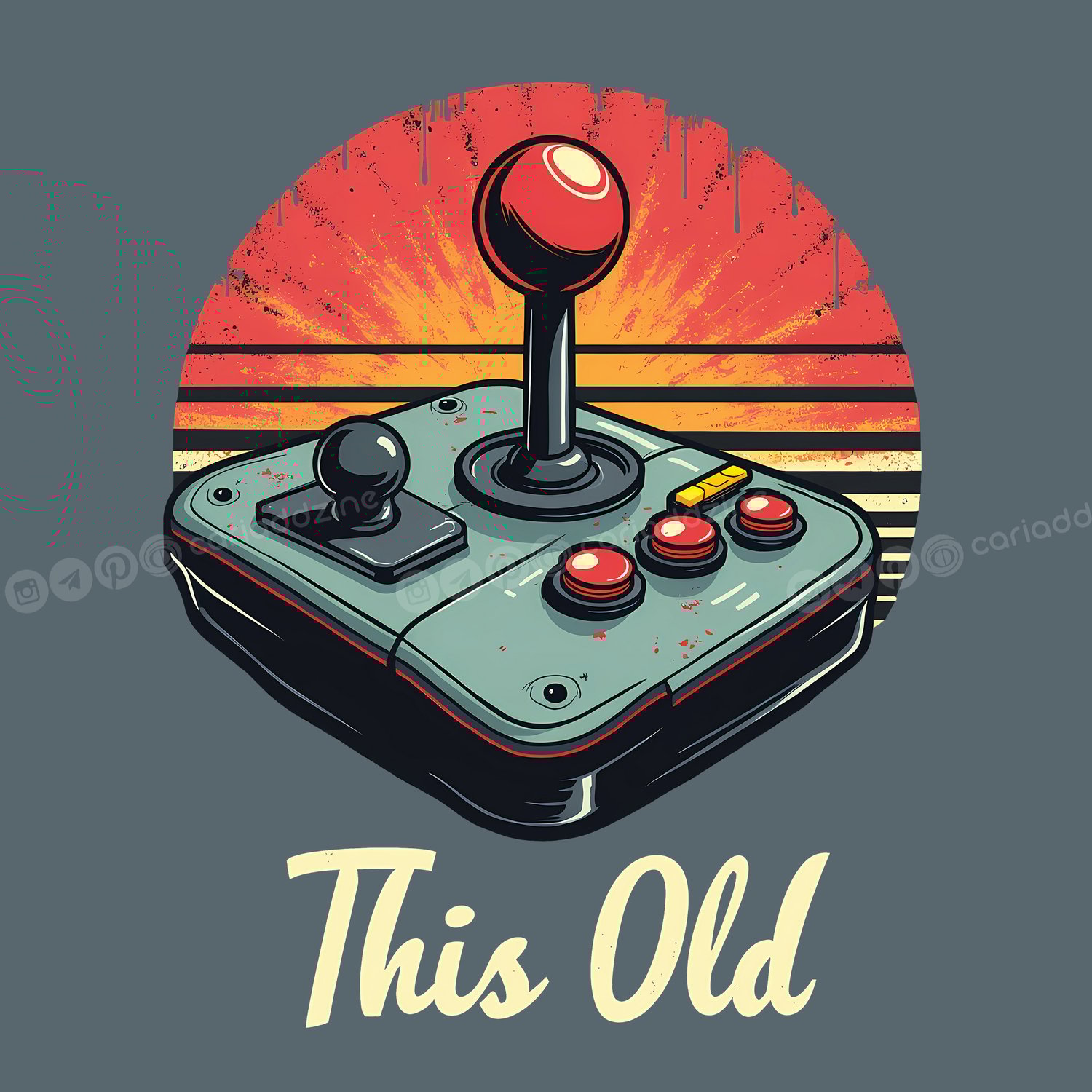 retro gaming, vintage joystick, arcade art, nostalgic designs, gaming decor, Cariad Dzine design