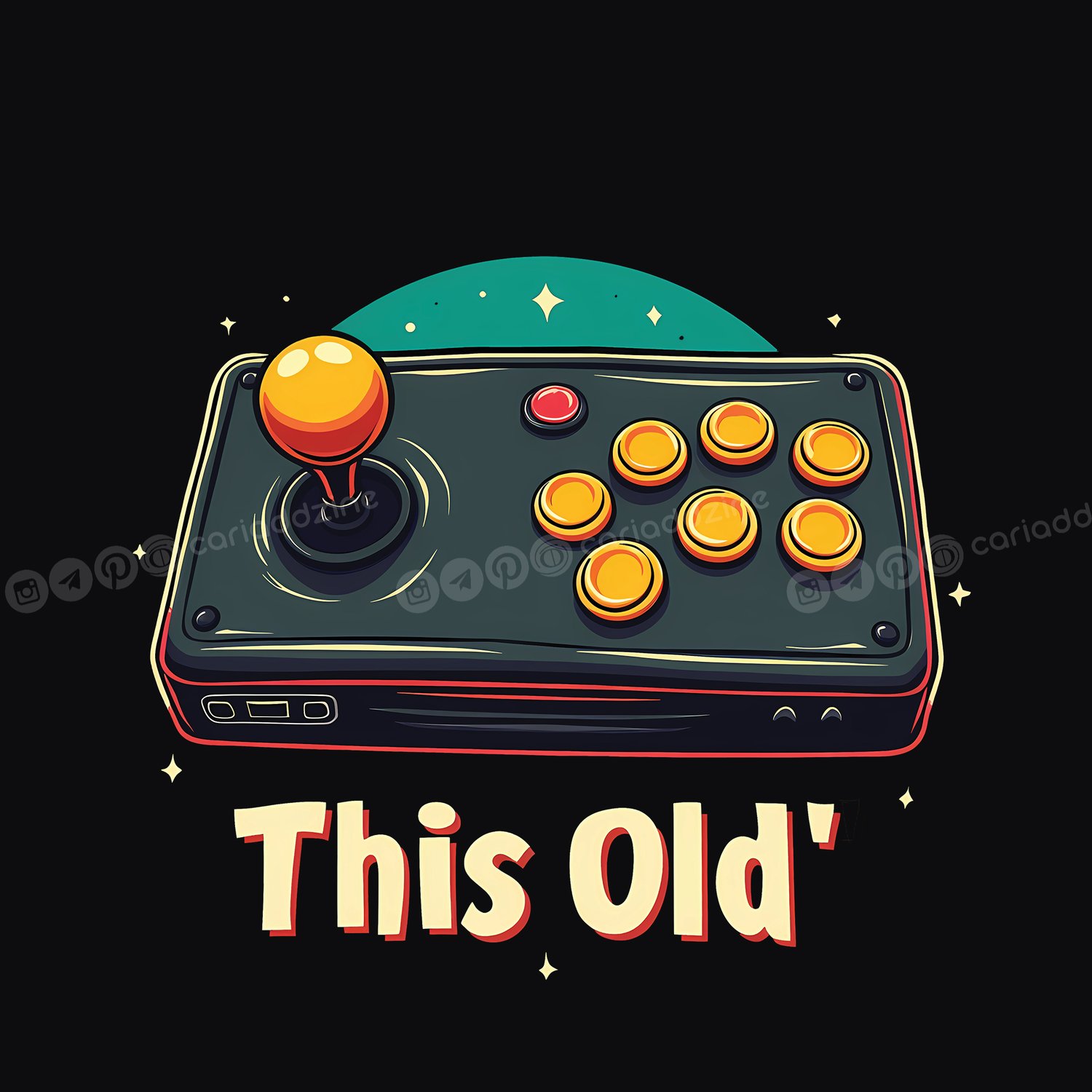 retro gaming, vintage joystick, arcade art, nostalgic designs, gaming decor, Cariad Dzine design