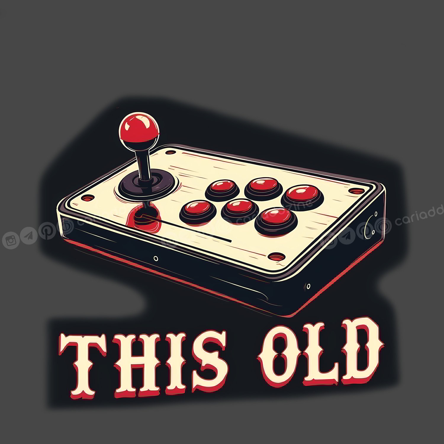 retro gaming, vintage joystick, arcade art, nostalgic designs, gaming decor, Cariad Dzine design