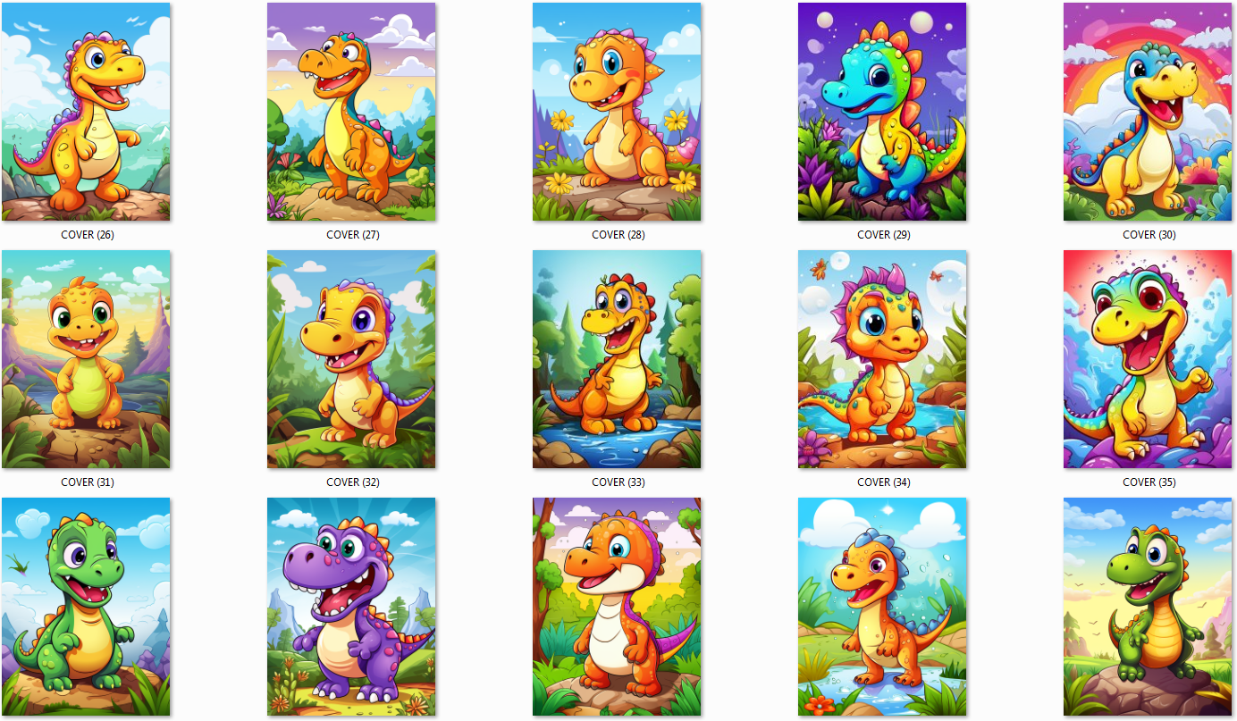 DINOSAUR COLORING PAGES for KIDS