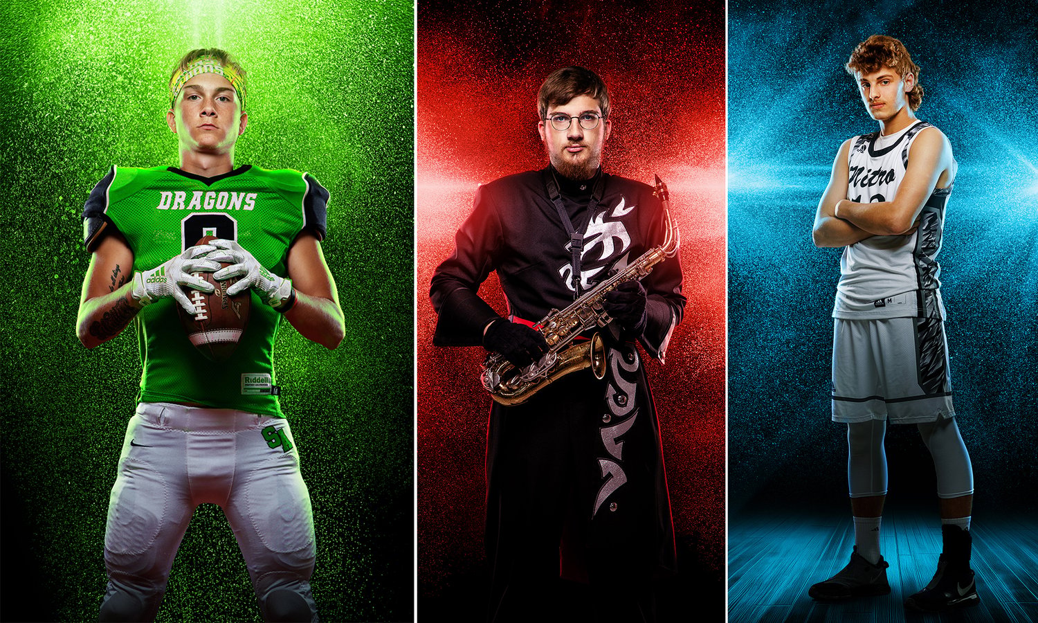 Water Spritz Spray Photoshop Template, Layered Digital Background, Sports Graphics, Team Photos, School Pics, Media Day, Photo Day, Gelled Lights and Mist, Multisport, Seniors, Athletes
