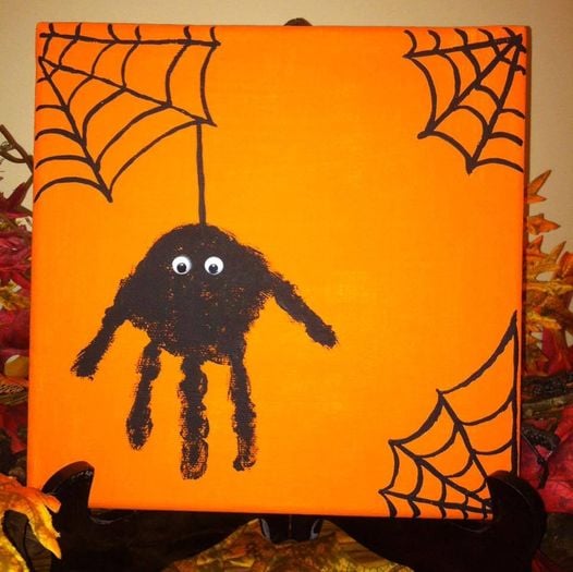 Halloween Handprint Art