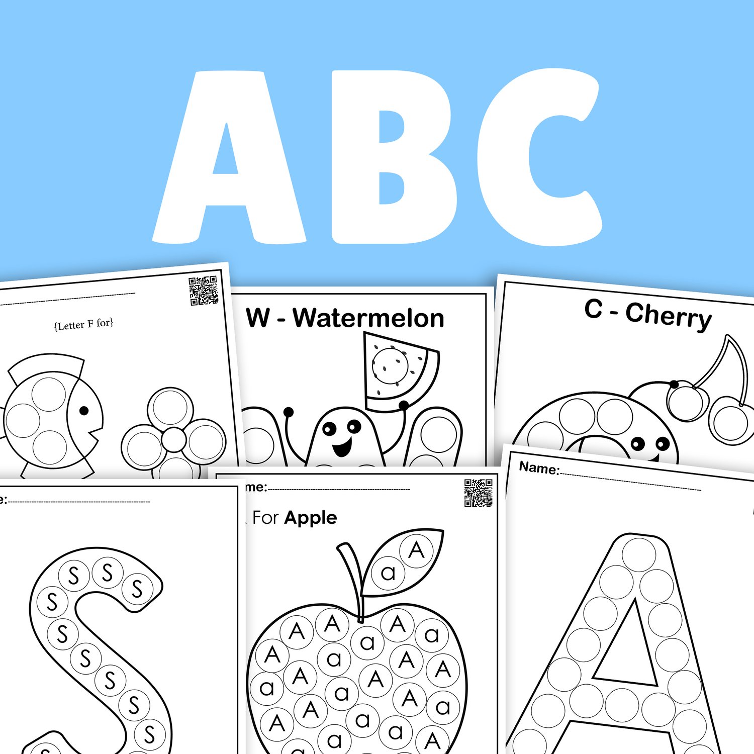 ABC coloring books for kids