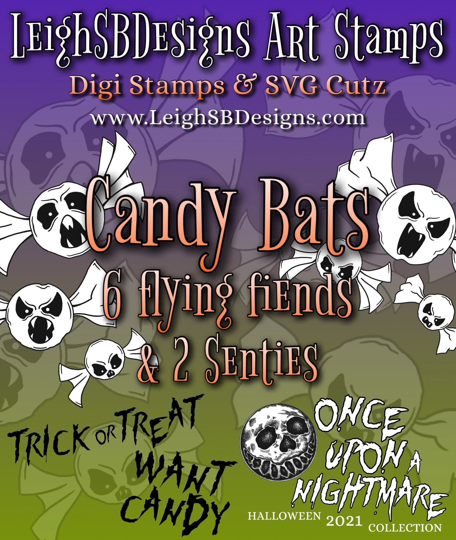 LeighSBDesigns Candy Bats