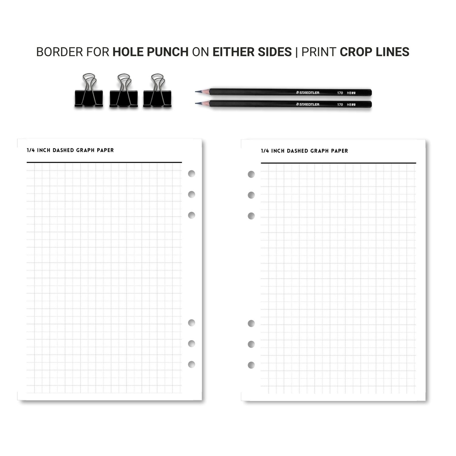 Free Printable 1/4 Inch Dashed Graph Paper - Perfect for Drawing, Planning & Organization
