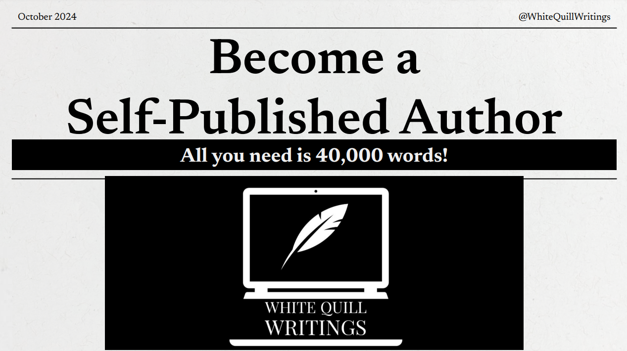 become a self published author