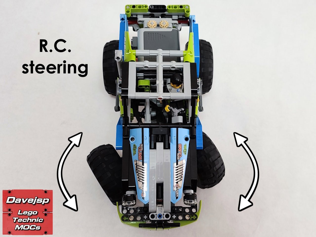 Lego Technic 42037 RC Monster Pickup Truck MOC rebuild