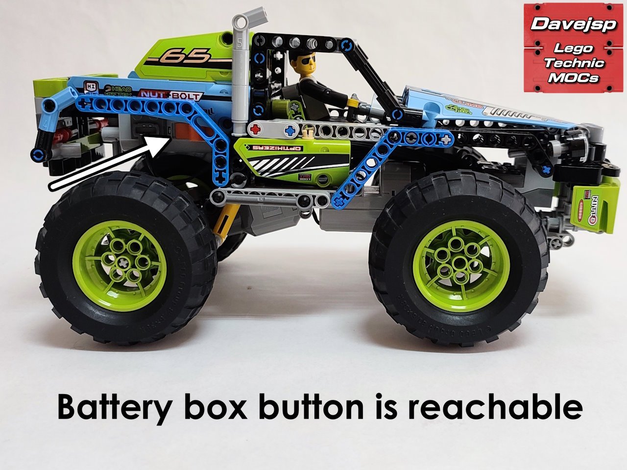 Lego Technic 42037 RC Monster Pickup Truck MOC rebuild