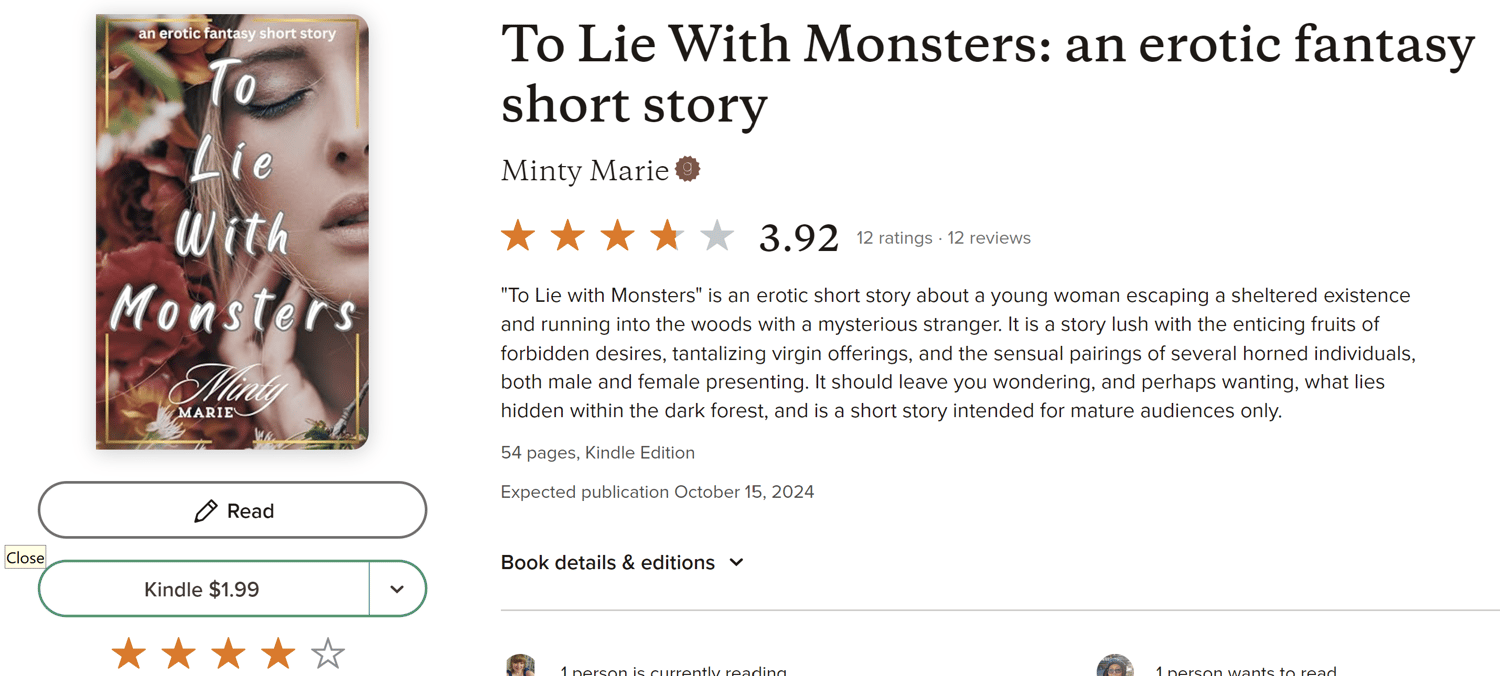 To Lie With Monsters Minty Marie