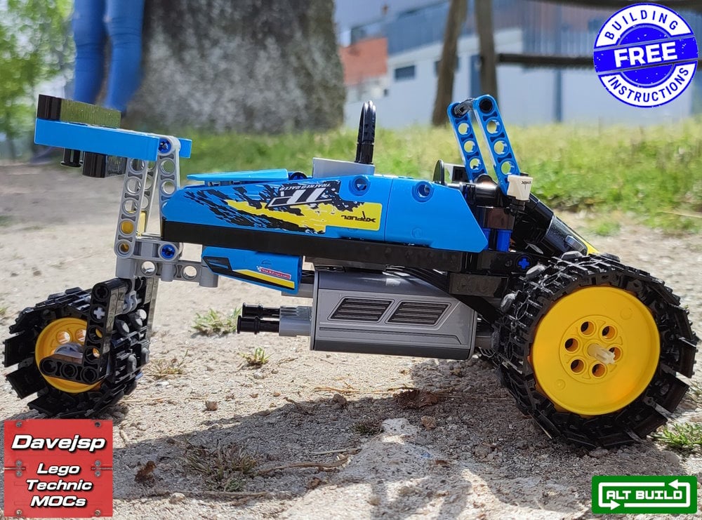 Lego Technic 42095 Racing Inverted Trike MOC rebuild